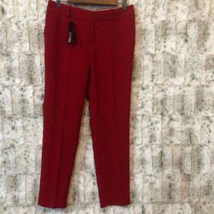 Banana Republic Martin Fit Red Lined Dress Pants Sz 4 NWT